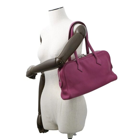 HERMES Victoria Elan Size 38 Taurillon Clemence Tosca - Picture 1 of 16